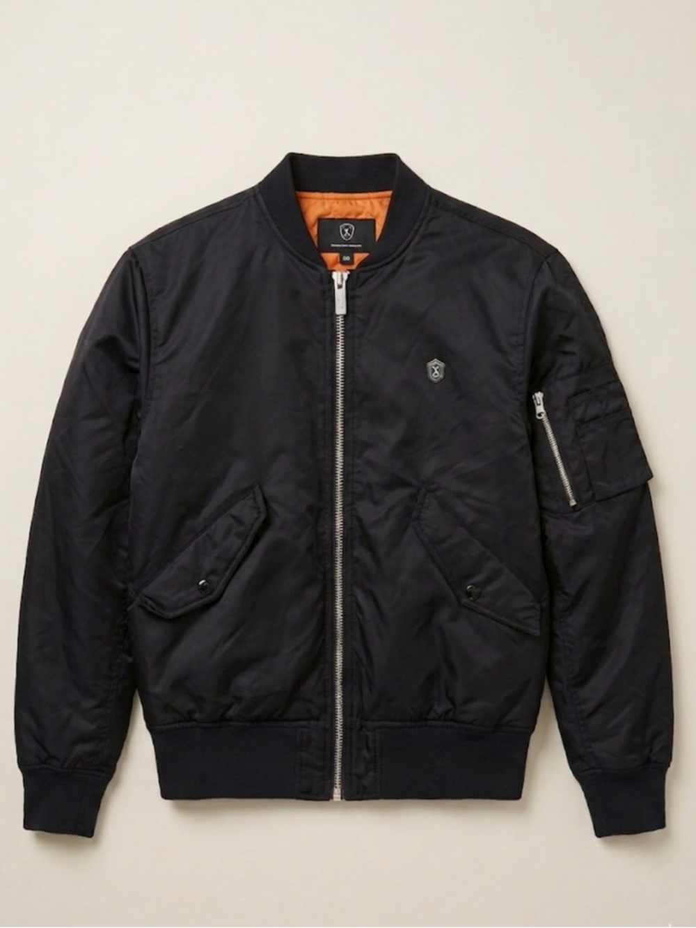 Rare! Long Clothing x OWSLA Skrillex Bomber Jacket Black/Orange Size XS Like New - Picture 5 of 12